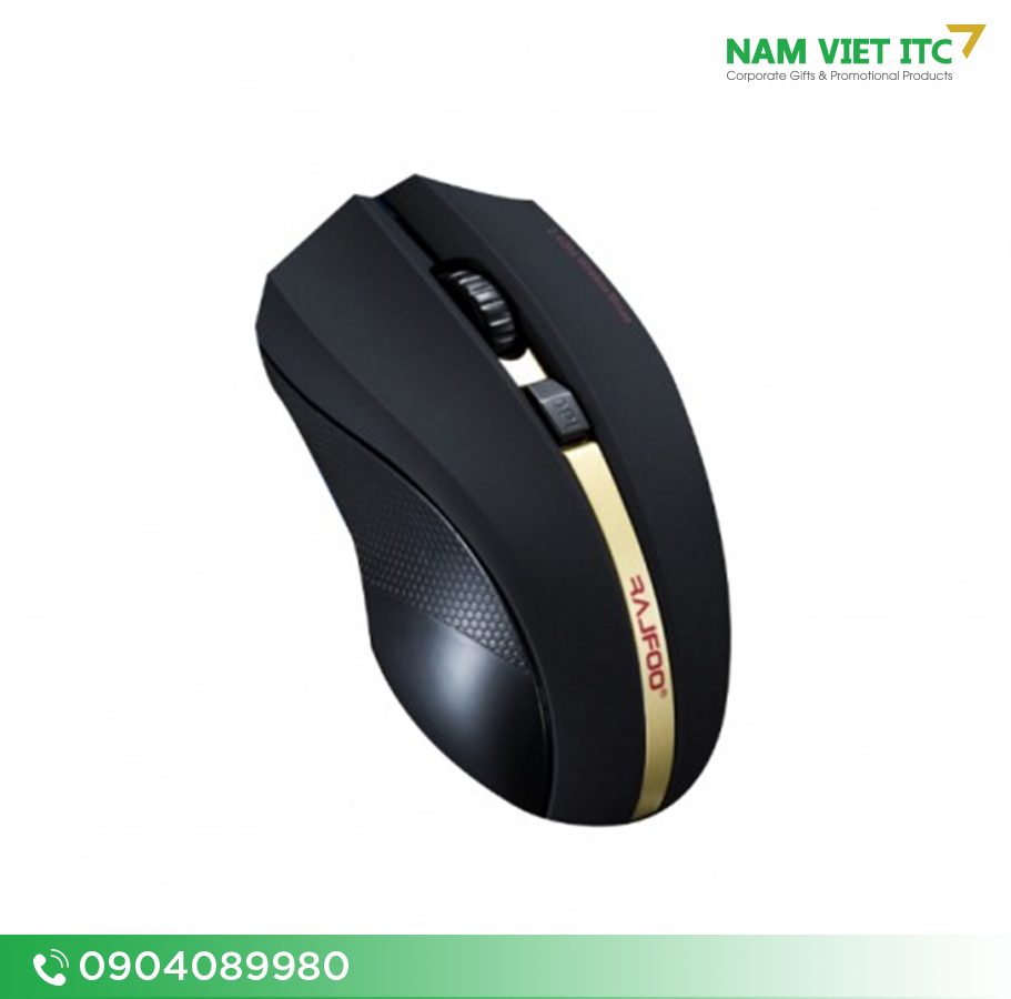 chuot-khong-day-in-logo-CKD-04-mau-den-vang chuot-khong-day-in-logo-CKD-04-mau-den-vang