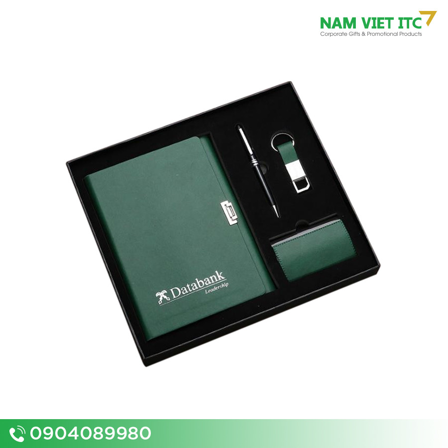 Bộ Giftset văn phòng 4 món in logo BVP04 Bộ Giftset văn phòng 4 món in logo BVP04