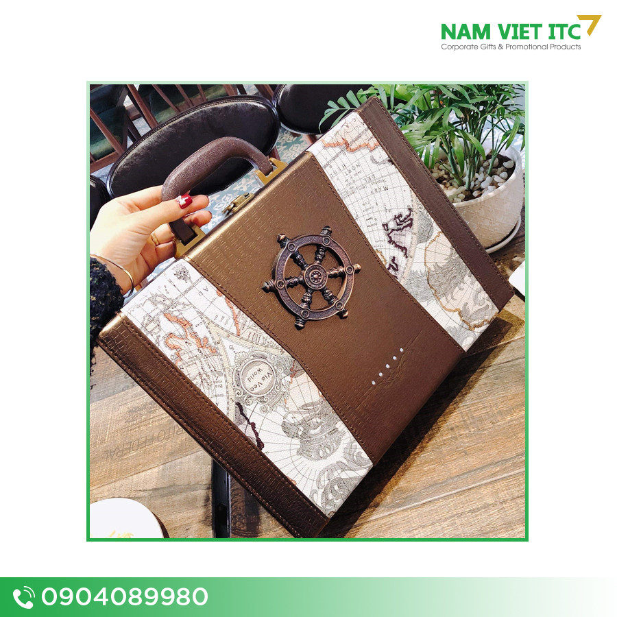 Hộp rượu da cao cấp Mau 3 2