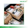 Hộp rượu gỗ thông cổ điển in logo theo yêu cầu 1 Hop ruou go thong co dien in logo theo yeu cau 1