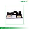 Lịch gỗ để bàn có khay giấy note khay đựng bút