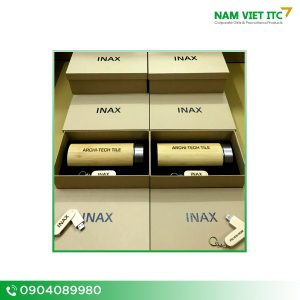 Bộ quà tặng 8-3 bình giữ nhiệt tre kèm USB